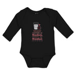 Long Sleeve Bodysuit Baby Happens Grandma's, Stays Grandma's Cookies Cotton - Cute Rascals