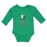 Long Sleeve Bodysuit Baby Happens Grandma's, Stays Grandma's Cookies Cotton - Cute Rascals