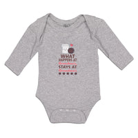 Long Sleeve Bodysuit Baby Happens Grandma's, Stays Grandma's Cookies Cotton - Cute Rascals
