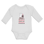 Long Sleeve Bodysuit Baby Happens Grandma's, Stays Grandma's Cookies Cotton - Cute Rascals