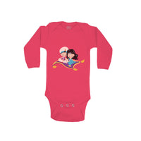 Long Sleeve Bodysuit Baby Aladdin Jasmine Boy & Girl Clothes Cotton - Cute Rascals