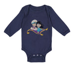 Long Sleeve Bodysuit Baby Aladdin Jasmine Boy & Girl Clothes Cotton - Cute Rascals