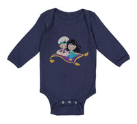 Long Sleeve Bodysuit Baby Aladdin Jasmine Boy & Girl Clothes Cotton - Cute Rascals