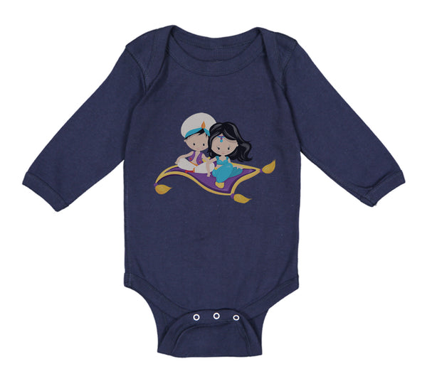Long Sleeve Bodysuit Baby Aladdin Jasmine Boy & Girl Clothes Cotton - Cute Rascals