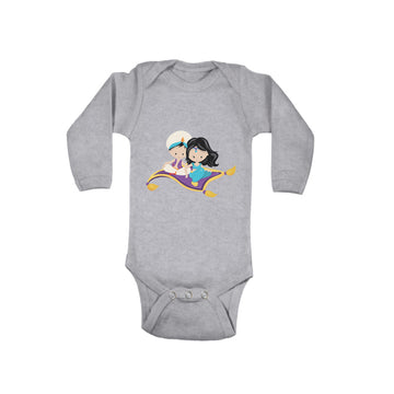 Long Sleeve Bodysuit Baby Aladdin Jasmine Boy & Girl Clothes Cotton