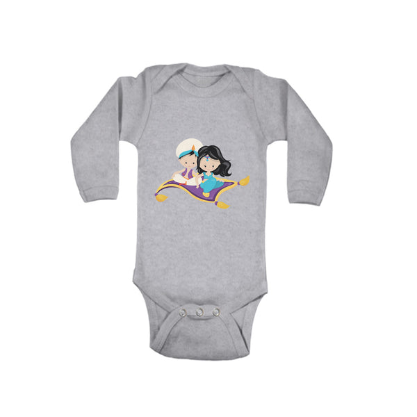 Long Sleeve Bodysuit Baby Aladdin Jasmine Boy & Girl Clothes Cotton - Cute Rascals