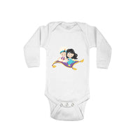Long Sleeve Bodysuit Baby Aladdin Jasmine Boy & Girl Clothes Cotton - Cute Rascals