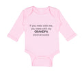 Long Sleeve Bodysuit Baby You Mess with Me You Mess with Grandpa Grandfather