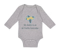 Long Sleeve Bodysuit Baby My Daddy Is An Air Traffic Controller Dad Father's Day
