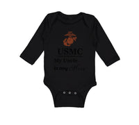 Long Sleeve Bodysuit Baby Usmc My Uncle Is My Hero Boy & Girl Clothes Cotton