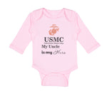 Long Sleeve Bodysuit Baby Usmc My Uncle Is My Hero Boy & Girl Clothes Cotton