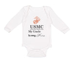 Long Sleeve Bodysuit Baby Usmc My Uncle Is My Hero Boy & Girl Clothes Cotton