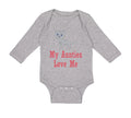 Long Sleeve Bodysuit Baby My Aunties Loves Me Cat Aunt Boy & Girl Clothes Cotton
