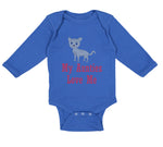 Long Sleeve Bodysuit Baby My Aunties Loves Me Cat Aunt Boy & Girl Clothes Cotton