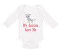 Long Sleeve Bodysuit Baby My Aunties Loves Me Cat Aunt Boy & Girl Clothes Cotton