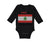 Long Sleeve Bodysuit Baby I Love My Lebanese Dad Father's Day Boy & Girl Clothes