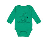 Long Sleeve Bodysuit Baby Trust Me My Dad's A Welder Dad Father's Day C Cotton