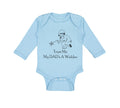 Long Sleeve Bodysuit Baby Trust Me My Dad's A Welder Dad Father's Day C Cotton