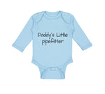 Long Sleeve Bodysuit Baby Daddy's Little Pipefitter Welder Dad Father's Day B - Cute Rascals