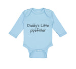Long Sleeve Bodysuit Baby Daddy's Little Pipefitter Welder Dad Father's Day B - Cute Rascals