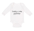 Long Sleeve Bodysuit Baby Daddy's Little Pipefitter Welder Dad Father's Day B