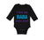 Long Sleeve Bodysuit Baby I Love My Baba Sooo Much Dad Father's Day Cotton