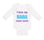 Long Sleeve Bodysuit Baby I Love My Baba Sooo Much Dad Father's Day Cotton