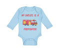 Long Sleeve Bodysuit Baby My Uncle Is A Firefighter B Boy & Girl Clothes Cotton