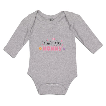 Long Sleeve Bodysuit Baby Cute like Mommy Boy & Girl Clothes Cotton