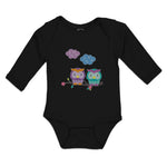 Long Sleeve Bodysuit Baby Owl's Love Boy & Girl Clothes Cotton