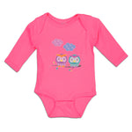 Long Sleeve Bodysuit Baby Owl's Love Boy & Girl Clothes Cotton