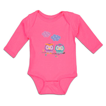 Long Sleeve Bodysuit Baby Owl's Love Boy & Girl Clothes Cotton