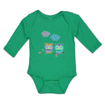 Long Sleeve Bodysuit Baby Owl's Love Boy & Girl Clothes Cotton