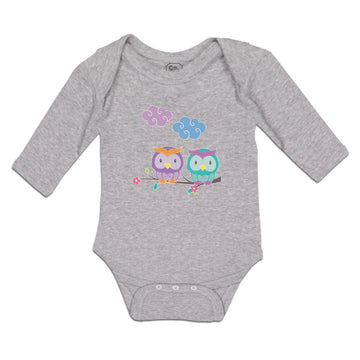 Long Sleeve Bodysuit Baby Owl's Love Boy & Girl Clothes Cotton