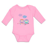 Long Sleeve Bodysuit Baby Owl's Love Boy & Girl Clothes Cotton