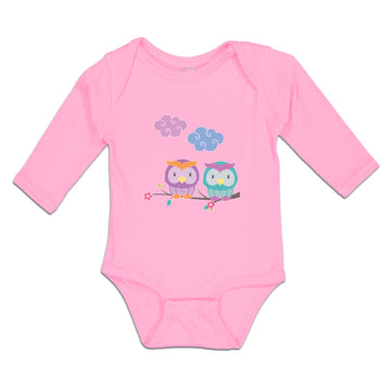 Long Sleeve Bodysuit Baby Owl's Love Boy & Girl Clothes Cotton
