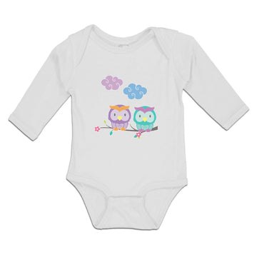 Long Sleeve Bodysuit Baby Owl's Love Boy & Girl Clothes Cotton