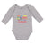 Long Sleeve Bodysuit Baby Got My Mind on My Mommy and My # Laidback Cotton - Cute Rascals