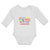 Long Sleeve Bodysuit Baby Got My Mind on My Mommy and My # Laidback Cotton - Cute Rascals