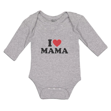 Long Sleeve Bodysuit Baby I Love Mama Boy & Girl Clothes Cotton