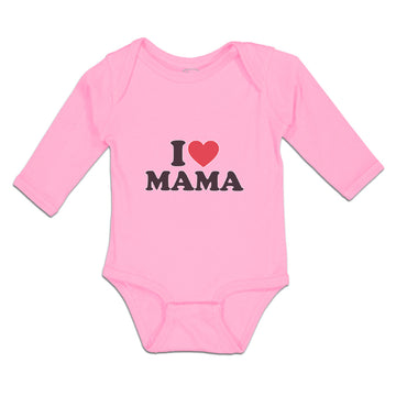Long Sleeve Bodysuit Baby I Love Mama Boy & Girl Clothes Cotton