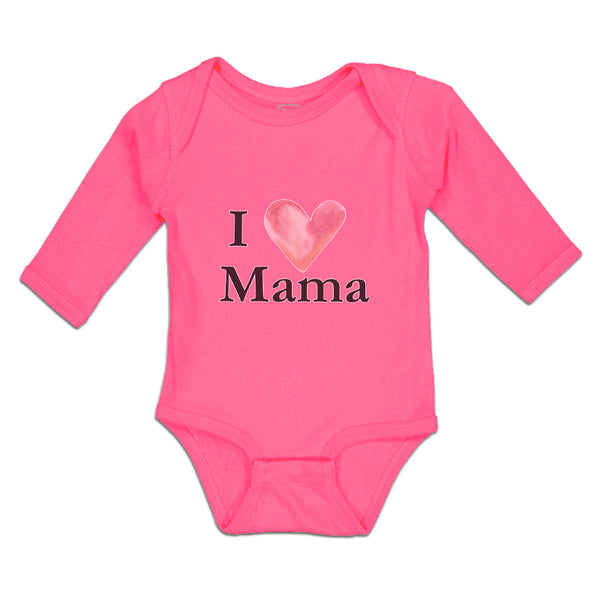 Long Sleeve Bodysuit Baby I Love Mama Boy & Girl Clothes Cotton