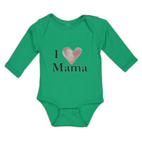 Long Sleeve Bodysuit Baby I Love Mama Boy & Girl Clothes Cotton