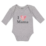 Long Sleeve Bodysuit Baby I Love Mama Boy & Girl Clothes Cotton