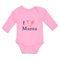 Long Sleeve Bodysuit Baby I Love Mama Boy & Girl Clothes Cotton