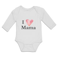 Long Sleeve Bodysuit Baby I Love Mama Boy & Girl Clothes Cotton