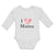 Long Sleeve Bodysuit Baby I Love Mama Boy & Girl Clothes Cotton