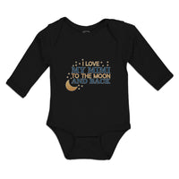 Long Sleeve Bodysuit Baby I Love My Mimi to The Moon and Back Boy & Girl Clothes