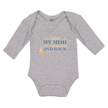 Long Sleeve Bodysuit Baby I Love My Mimi to The Moon and Back Boy & Girl Clothes