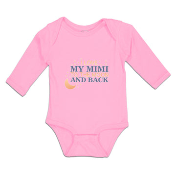 Long Sleeve Bodysuit Baby I Love My Mimi to The Moon and Back Boy & Girl Clothes